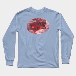 Red Ruby Watercolour Painting Long Sleeve T-Shirt